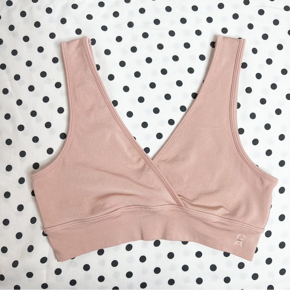 Good American Other - Good American Blush Pink Crossover Active Bra size 2